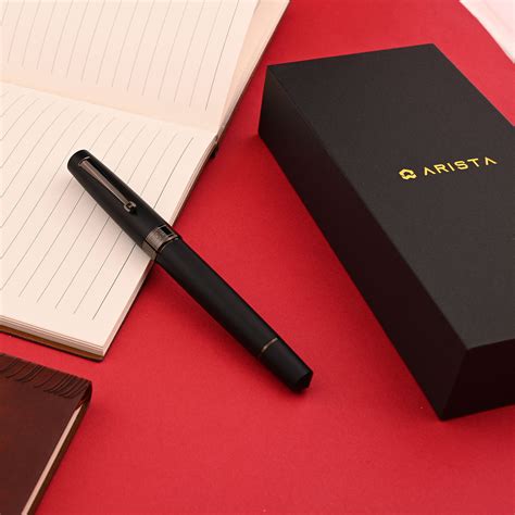 Buy Arista One Matte Black Fountain Pen | Fountain Pens Online |Makoba