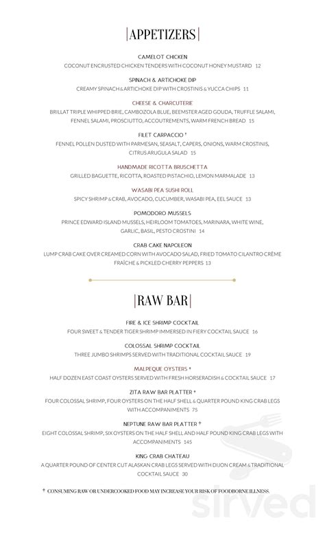 Jag's Steak & Seafood menu in West Chester Township, Ohio, USA