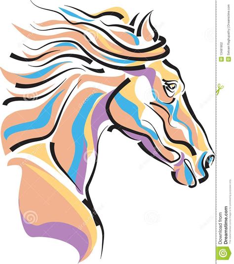 Cute Horse Head Clip Art