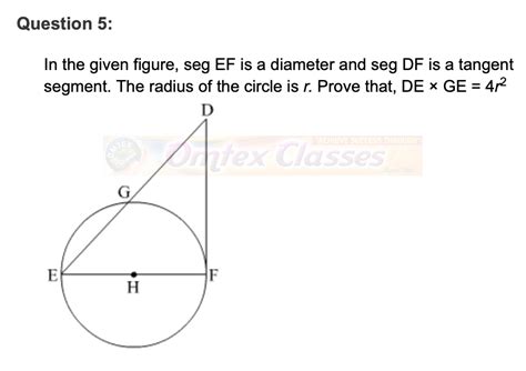 omtex.co.in : Practice Set 3.5, Circle, Maths II, SSC 10th Standard ...