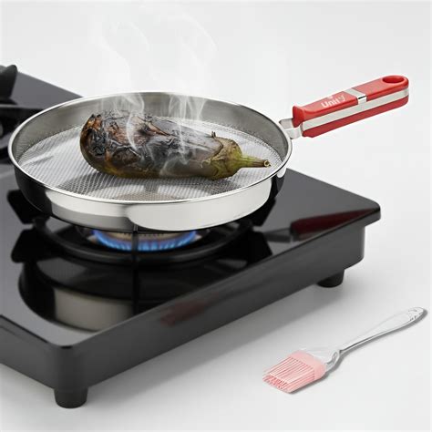 Buy Unify Stainless Steel Phulka Grill Jali for Gas Stove with Free Oil ...