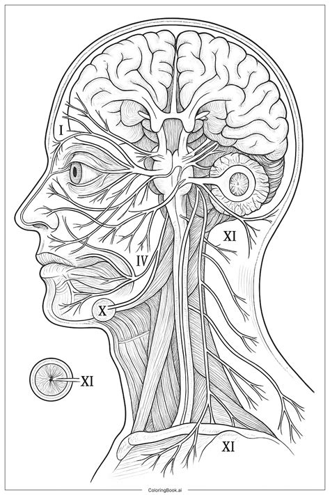 Cranial Nerves Drawing