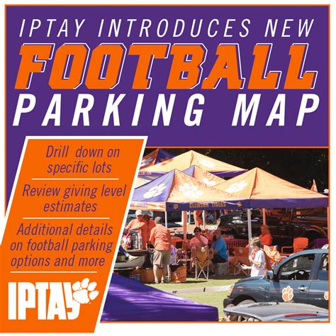 IPTAY Introduces New Football Parking Map - Clemson Tigers Official ...