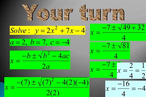 Image result for Solve Quadratic Equation Using Quadratic Formula