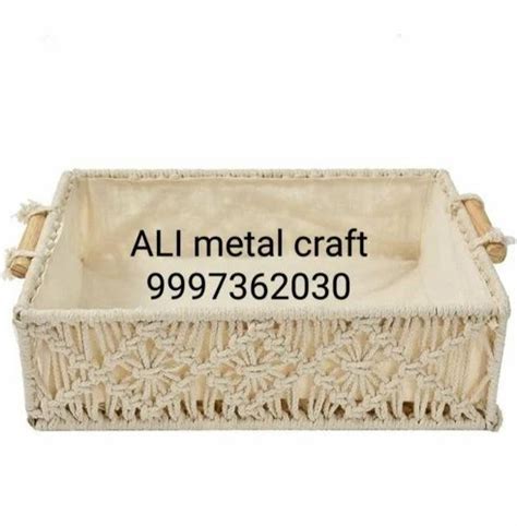 Designer Baskets - Macrame Storage Basket Decor Baskets Basket Macrame ...