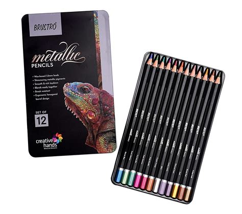 htconline.in| Brustro Metallic Pencil - Set of 12