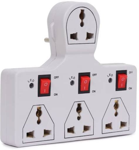 Digiway 4 UNIVERSAL SOCKET 3 SWITCH MULTIPLUG 4 Socket Extension Boards ...
