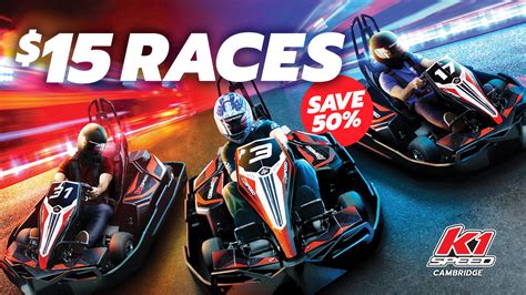 $15 Sundays Are Here, Cambridge! - K1 Speed