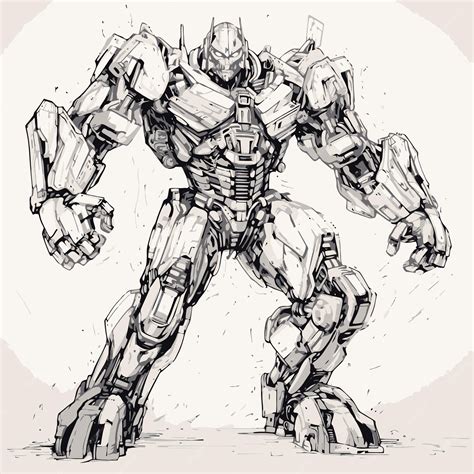 Image result for Robot Fight Drawing