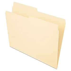 Pendaflex Essentials File Folders, Letter Size, 1/2 Cut, Manila, 100 ...