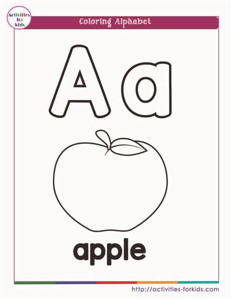Alphabet Coloring Pages 的图像结果
