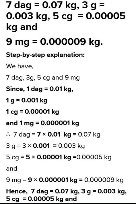 6g 21 cg + ......... =5 dag 3g - Brainly.in