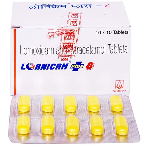 LORNICAM PLUS 8MG TABLET Price, Uses, Side Effects, Composition ...