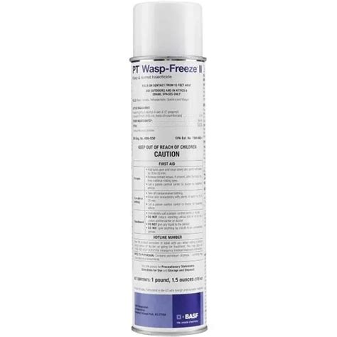 BASF Wasp-Freeze II, Bug Killer Aerosol Spray, Killing Poison for Hornets, Spiders, Yellow ...
