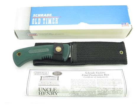 Vintage Schrade Old Timer 1420T Guidemaster Fixed Blade Skinning ...