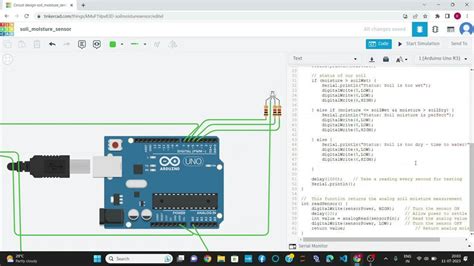 Image result for Soil Moisture Sensor Using Arduino Tinker CAD