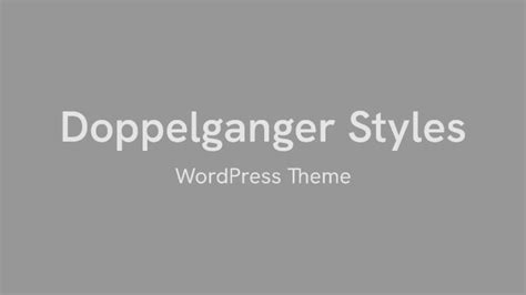 Doppelganger Styles | Figma