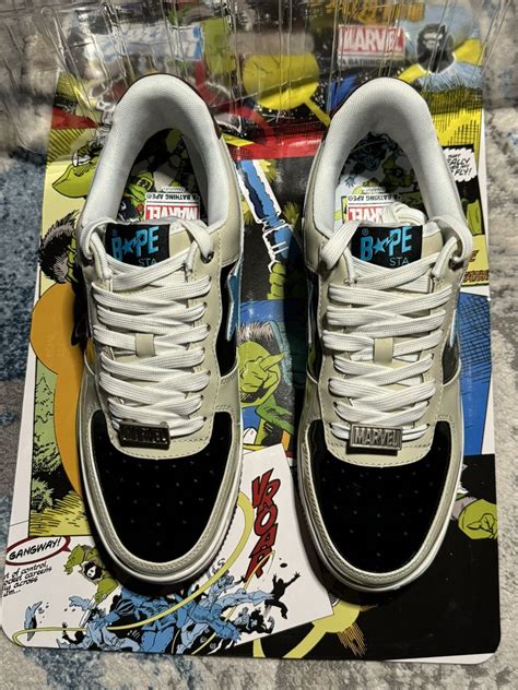Bape × Marvel Comics Bape x Marvel Rocket Raccoon Bapesta | Grailed