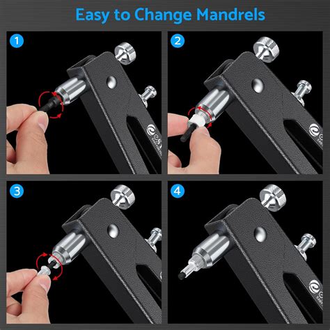 eSynic Rivnut Tool Kit 10 Inch Rivet Nut Gun Set Pop India | Ubuy