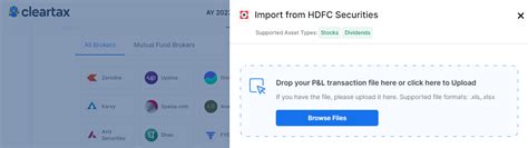 ITR Filing Simplified for HDFC Securities Users: How to Upload Capital ...