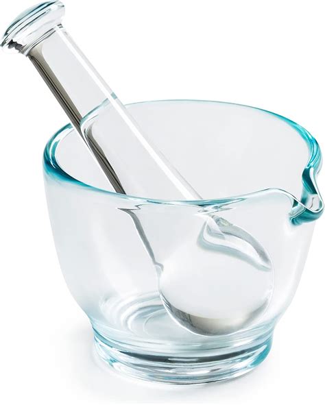 Buy Ultrassist 4oz Glass Mortar and Pestle Bowl, Medicine Grinder and ...