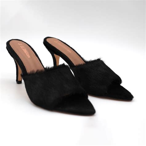 Horsy Black Mules