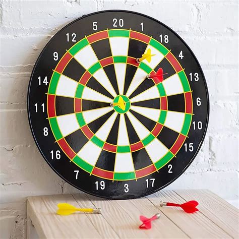 Round Shape Magnetic Dartboard Board Game Set - Dartboard,14 INCH Dart ...