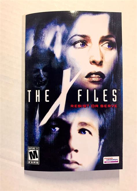 X-files: Resist or Serve PS2 Reproduction Manual Custom Instruction ...