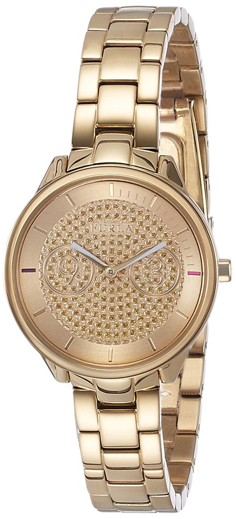 FURLA Gold Dial Analog Women's Watch-R4253102506 : Amazon.in: Fashion
