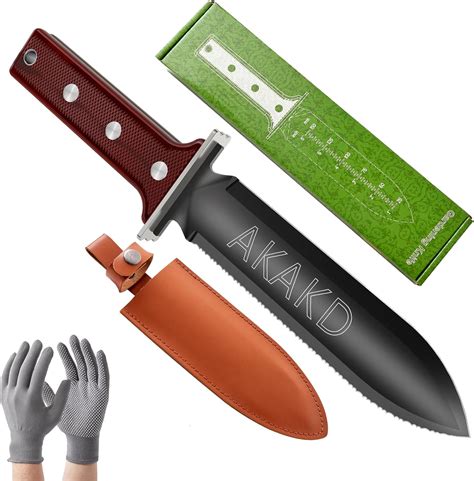 Amazon.com : Hori-Hori Japanese Gardening Knife tool - hori hori Garden Knife Serrated Side ...