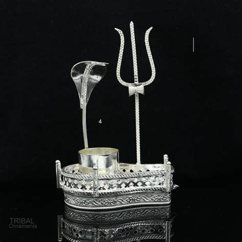925 sterling silver lord shiva Mahakal lingam stand/jalheri, use for ...
