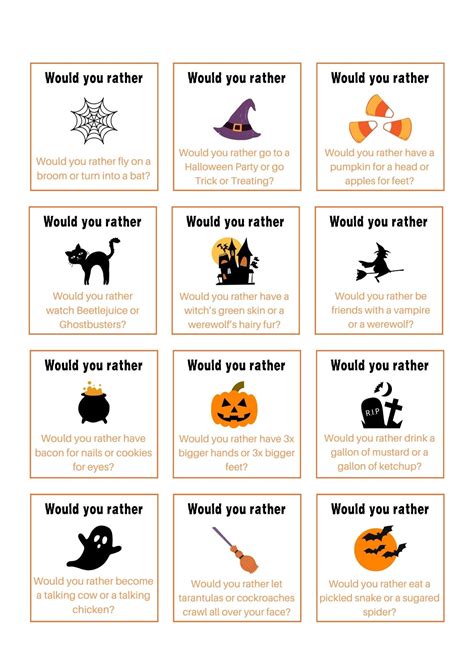 70 Awesomely Spooky Halloween Would You Rather Questions