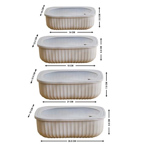 Buy Omnis Aruba Set of 4 Polypropylene Storage Containers from Home ...