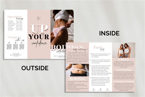 Body Contouring Trifold Brochure Template: Medspa & Body Sculpting Marketing (digital) - Etsy