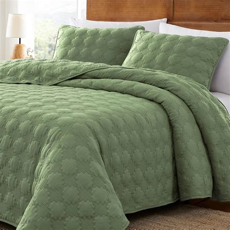 Amazon.com: palassio Green Quilt Twin Size Bedding Sets with Pillow ...