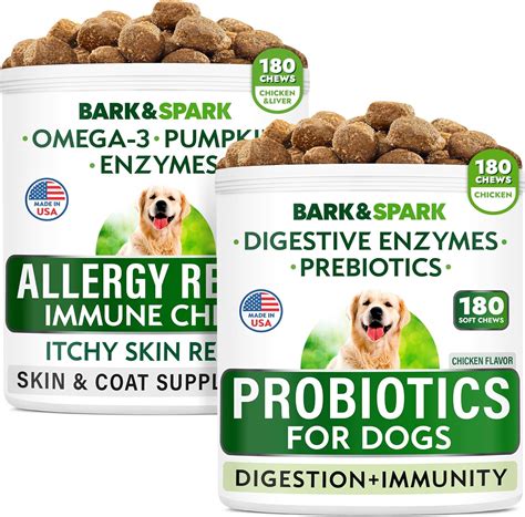 Probiotics + Allergy Relief Bundle - Anti-Itch Skin&Coat + Allergy ...