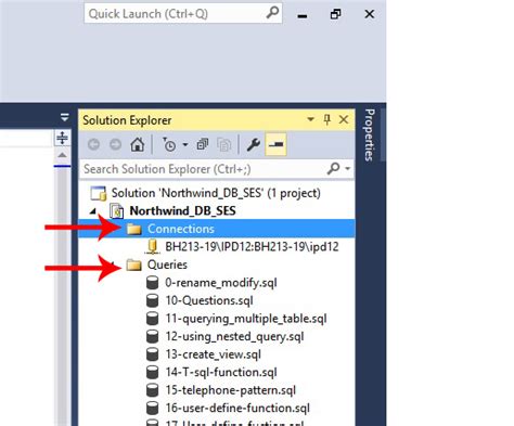 Image result for Open Solution Explorer SQL Managment