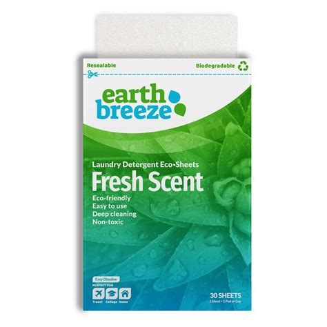Laundry Detergent Eco Sheets - 60 loads – Earth Breeze Breeze Laundry ...