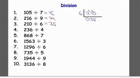 Image result for How to Divide One Digit Numbers