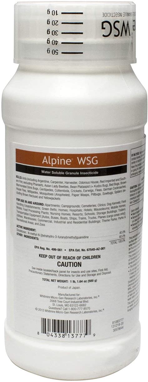 Buy Alpine WSG Insecticide – Kills Ants & Many Household Pests – 500g ...