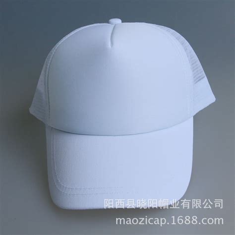 帽子厂家供应纯白色鸭舌帽空白光身网帽货车司机帽棒球帽太阳帽-阿里巴巴