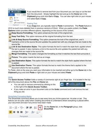 Copy/Paste Tutorial Microsoft Word 2010 的图像结果
