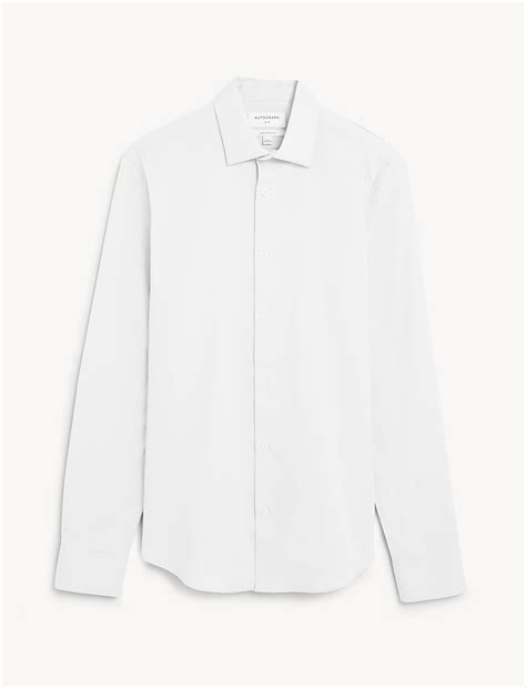 Buy Slim Fit Easy Iron Cotton Rich Shirt at Marks & Spencer