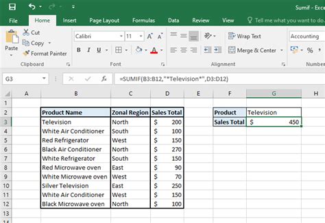 Image result for Sumif If Condition Excel