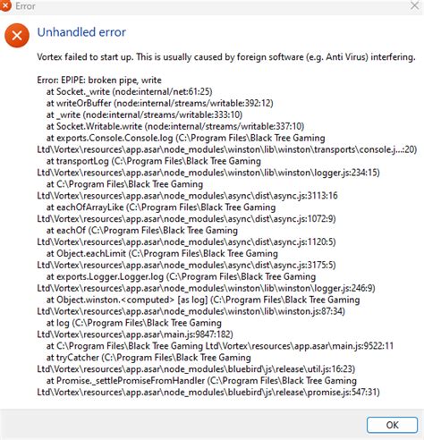 Image result for Vortex JavaScript Error