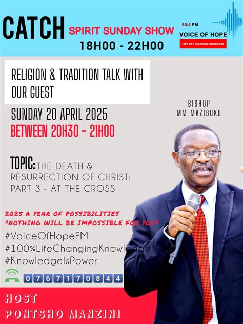 Spirit Sunday Show with Kgarebe ya lepulana Pontsho Manzini, 63 ...