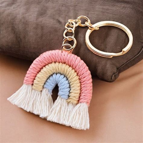 Buy Macrame Keychain Online In India - Etsy India