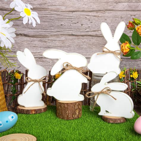 Amazon.com: BBTO 3 Pcs Spring Wooden Table Decor Easter Tiered Tray ...