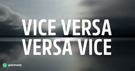 Vice Versa_百度百科
