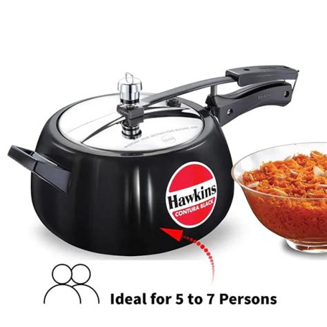 Buy Hawkins Contura Black Pressure Cooker at Lowest Prices